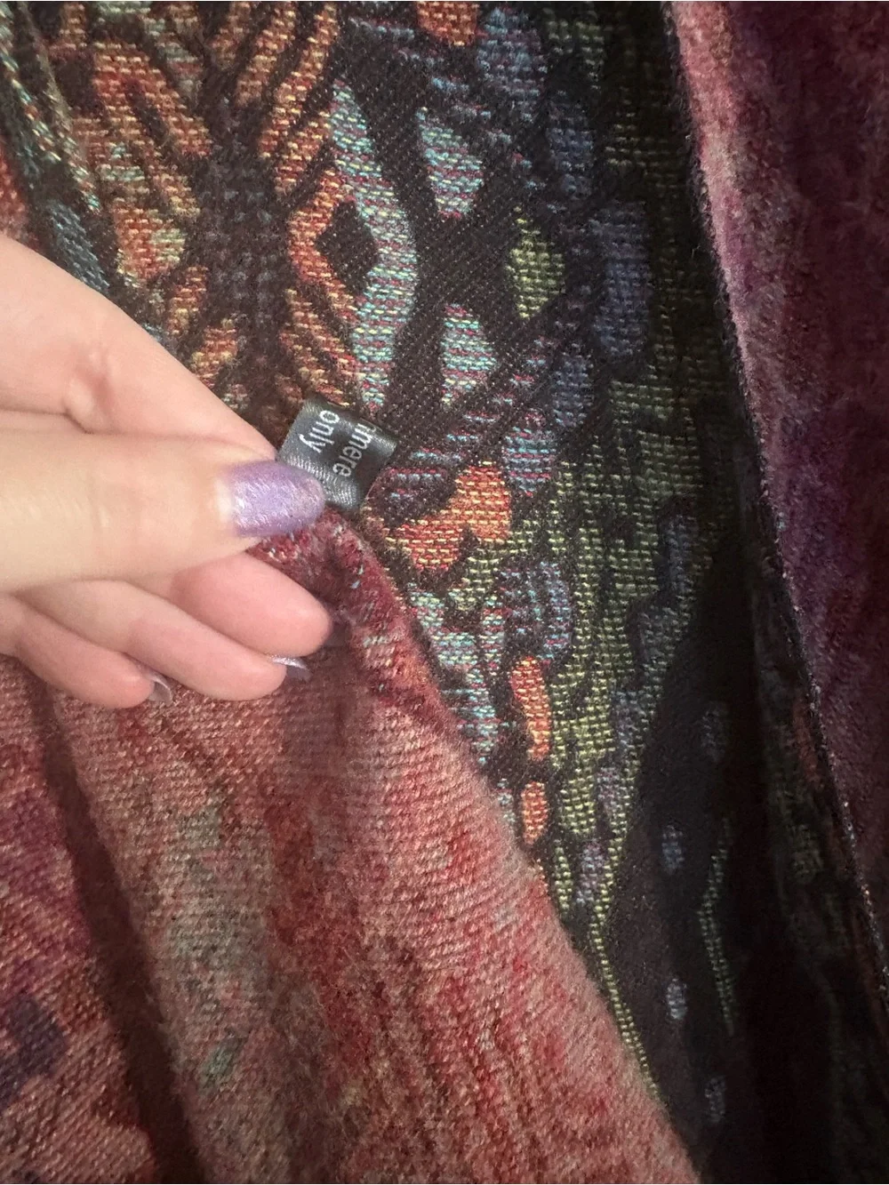 100% Cashmere Multicolor Patterned Women's Wrap Shawl